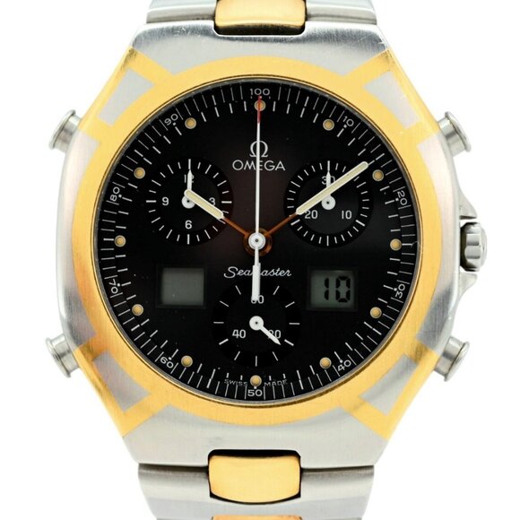 1988 Omega Men's 38mm Polaris Seamaster Ani-Digi Olympic Edition Watch 386.1232! - Picture 2 of 11